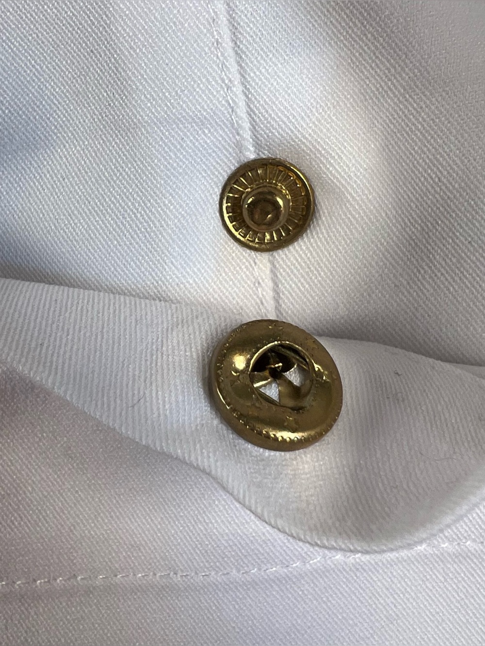 Betsey Johnson Jacket Blazer Lab Coat White Button Front women's Large - Picture 7 of 10